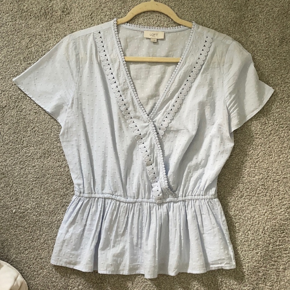 Loft Blouse Baby Blue